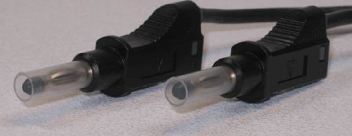 Cal Test CT2151 Stacking Banana Plug Test Lead Series, Black