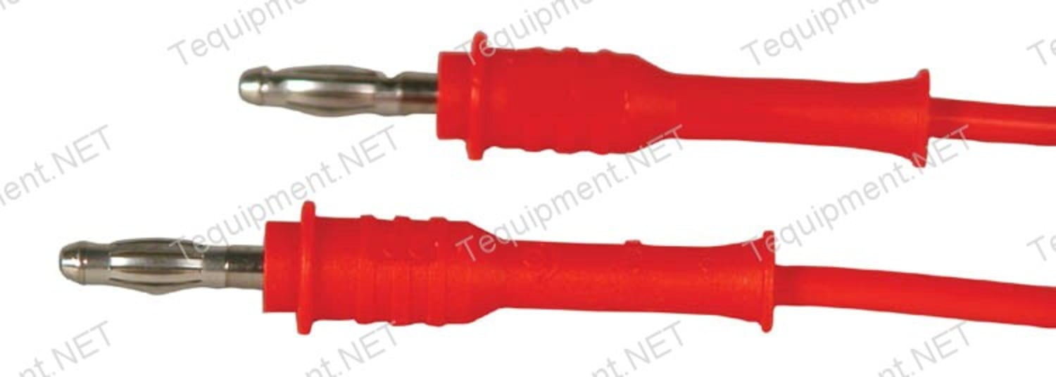 Cal Test CT2060-150-0 Banana Plug Test Lead, 4mm P-P - PVC 0.75, 150cm, Black