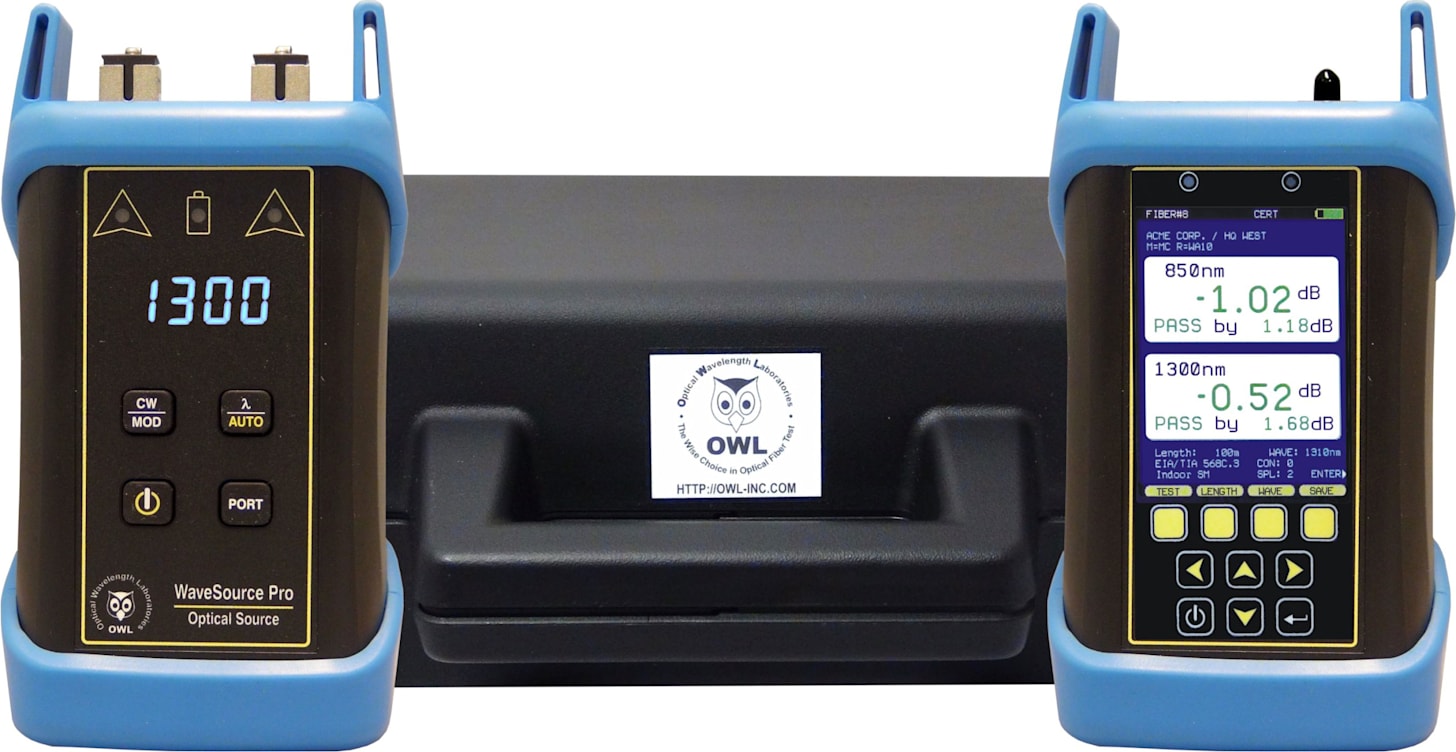 Fiber OWL 7 Lite / Multimode Dual-Wave Source (850/1300nm) with Integrated VFL