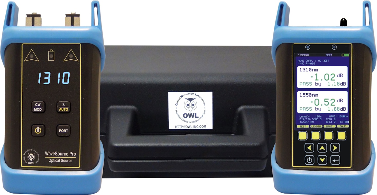 Fiber OWL 7 Lite, Singlemode Dual-Wave Source (1310/1550nm) with Integrated VFL