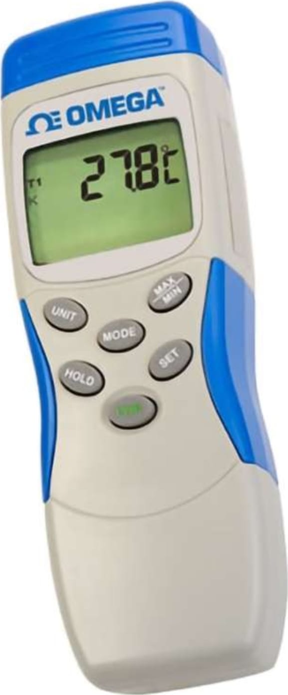 Omega HH-25U - Thermocouple Thermometer, 9 V Battery, Miniature ...