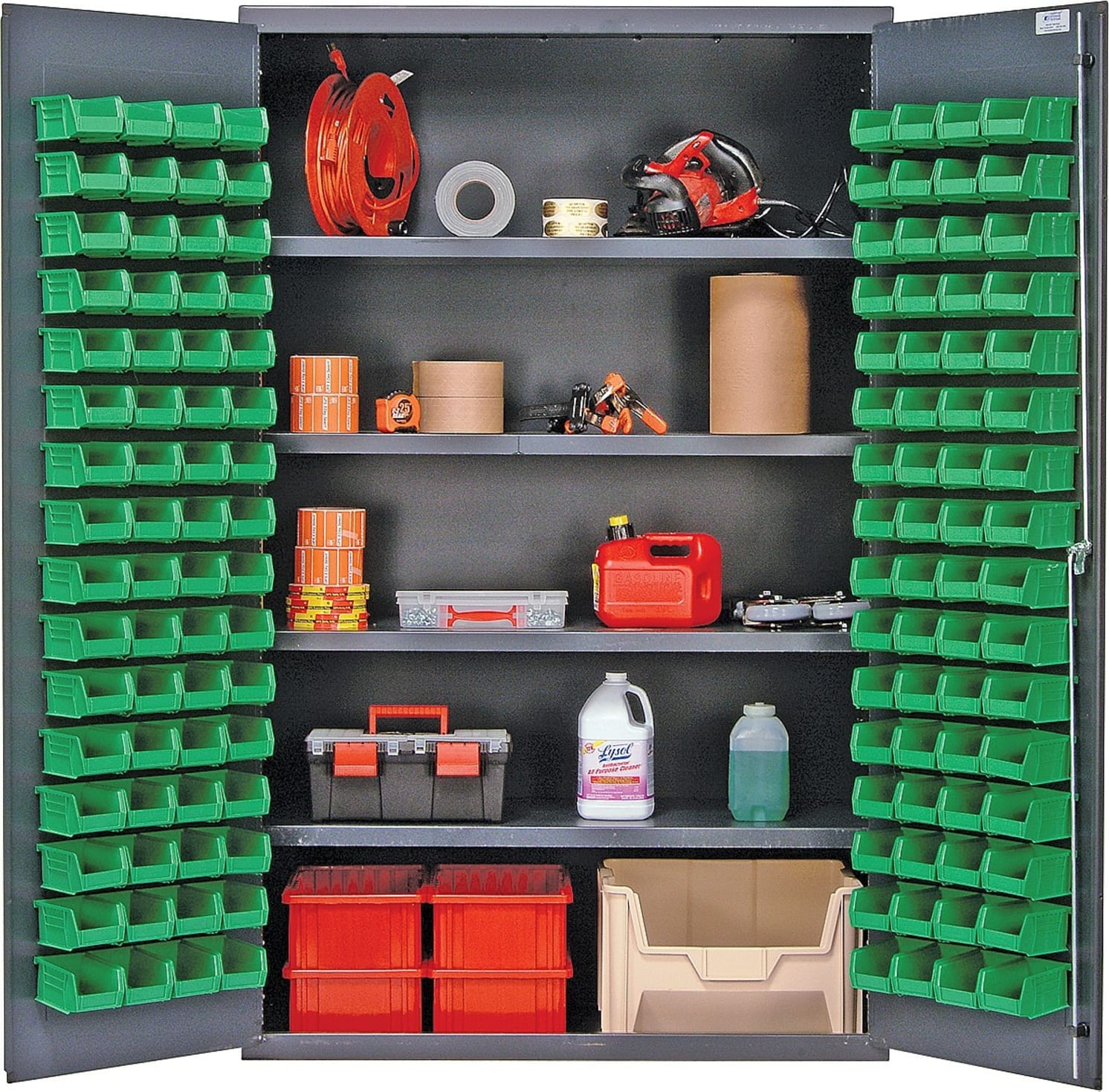Quantum Storage Systems QSC-4803BK - All-Welded Bin Cabinet w/4 ...