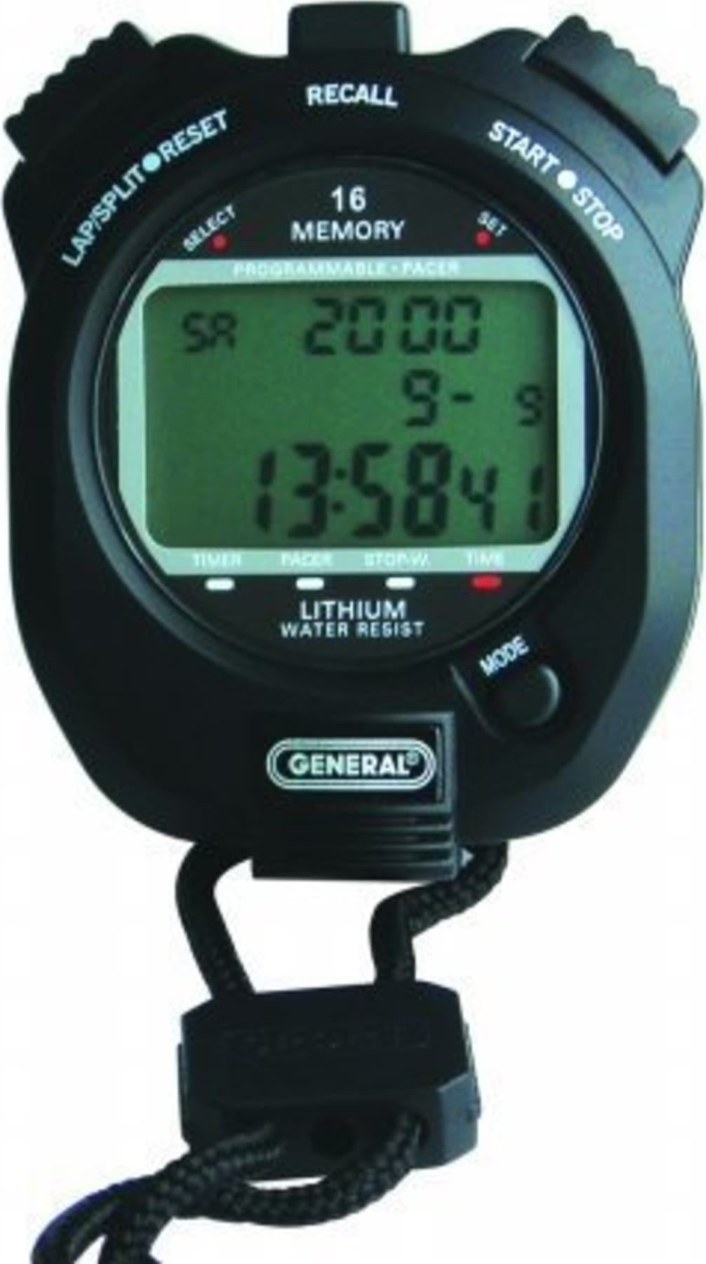 General Tools SW888L Three Line Stopwatch