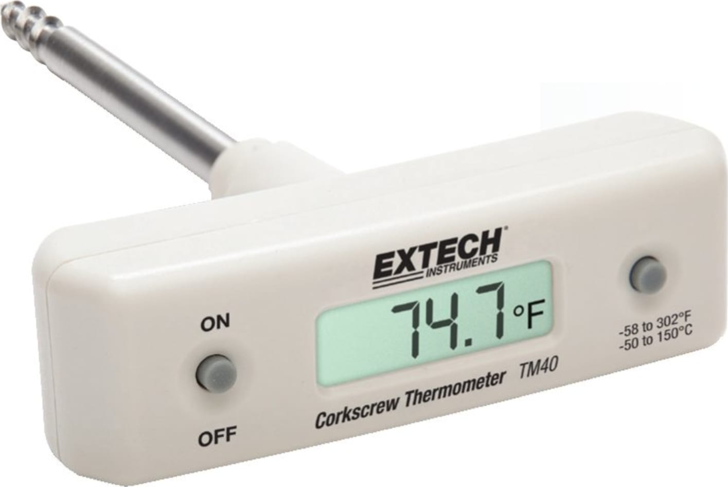 Extech TM40 Corkscrew Stem Thermometer