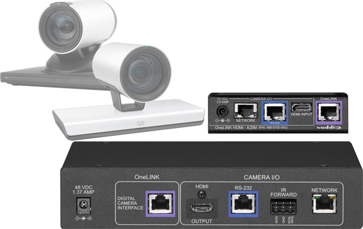 vaddio 999-9560-000 - Cisco Codec Kit for OneLINK HDMI to Cisco