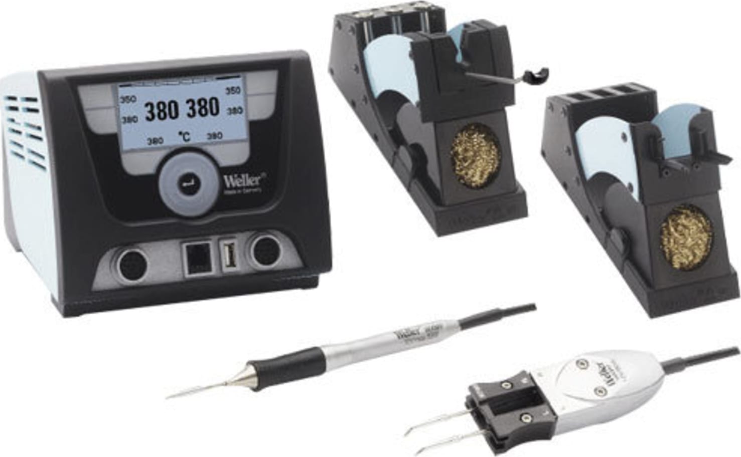 Weller WX2021 Soldering Station with WXMP pencil and WXMT tweezers, 120V