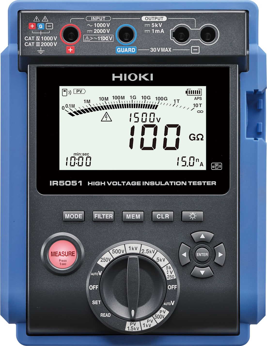 Hioki IR5051 - High Voltage Insulation Tester with PV Function