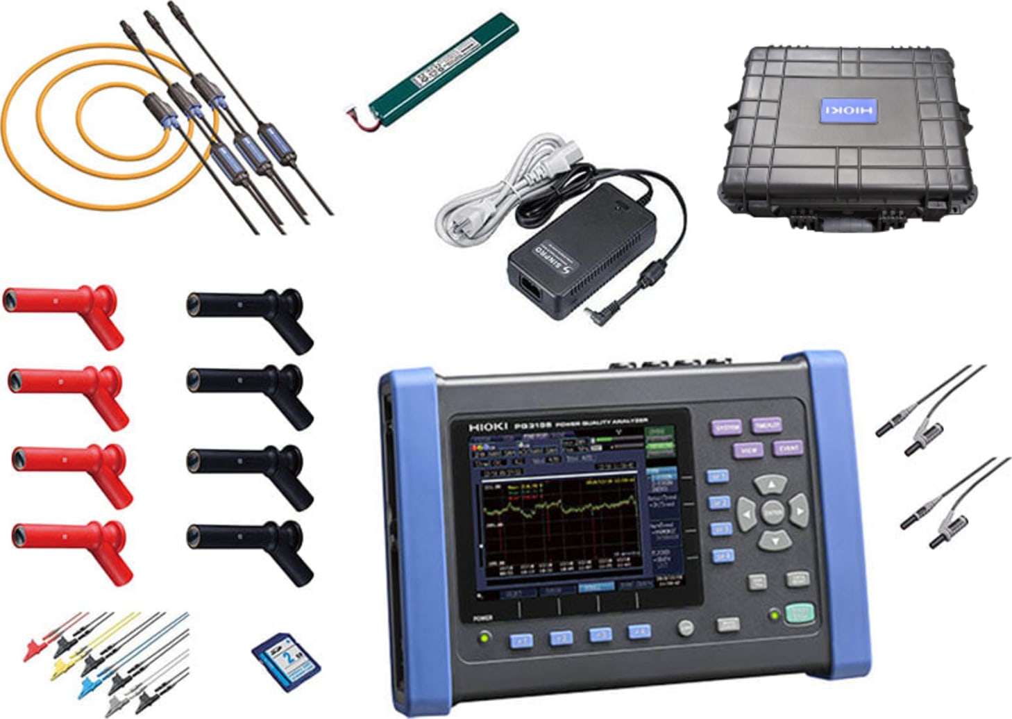 Hioki PQ3198/6000-10in KIT - Class A Power Quality Analyzer Kit (4 x ...