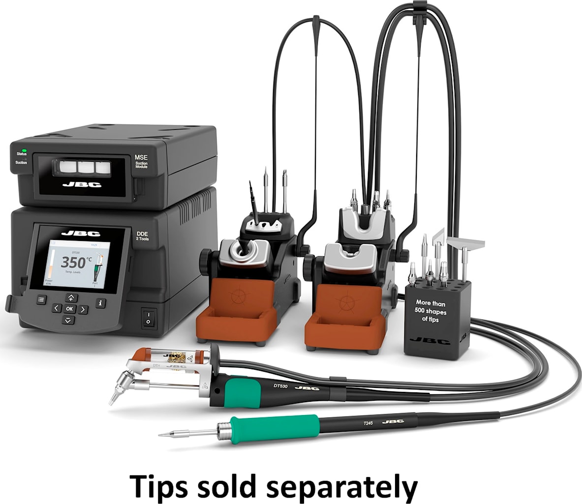 Filling Rework Tool JBC DDSD-2QB - Two Channel Rework System with T245 and DT530 (Shop Air ...