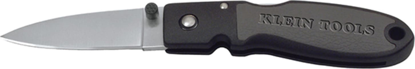Klein Tools 44002 Lightweight Lockback Knife 2-3/8" (60 mm) Drop-Point Blade