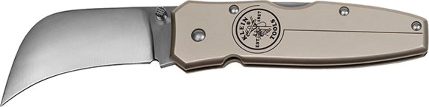 Klein Tools 44006 Lightweight Lockback Knife - 2-5/8" (67 mm) Sheepfoot Blade