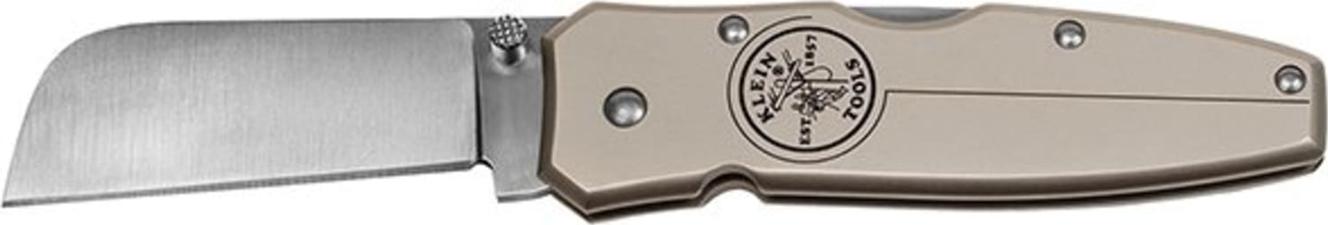 Klein Tools 44007 Lightweight Lockback Knife - 2-1/2" (64 mm) Coping Blade