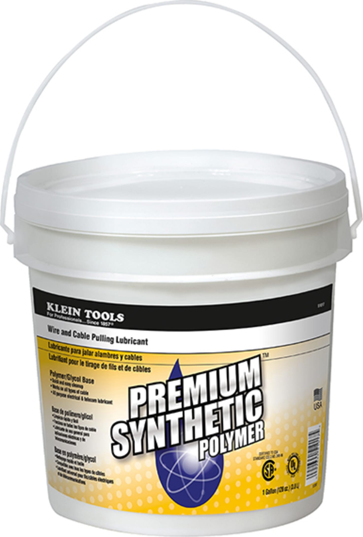 Klein Tools 51017 Premium Synthetic Polymer, One-Gallon Pail
