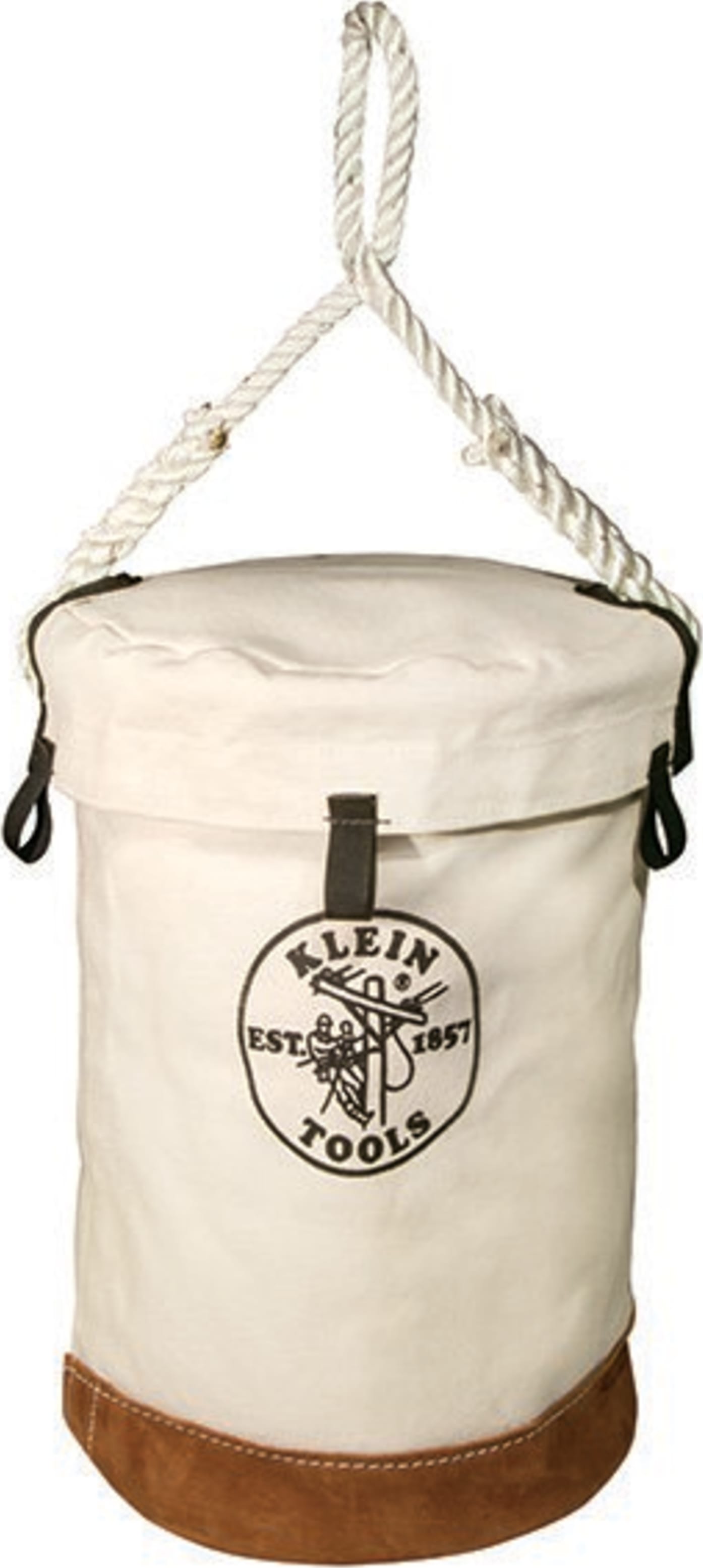 Klein Tools 5104VT Leather Bottom Bucket with Top