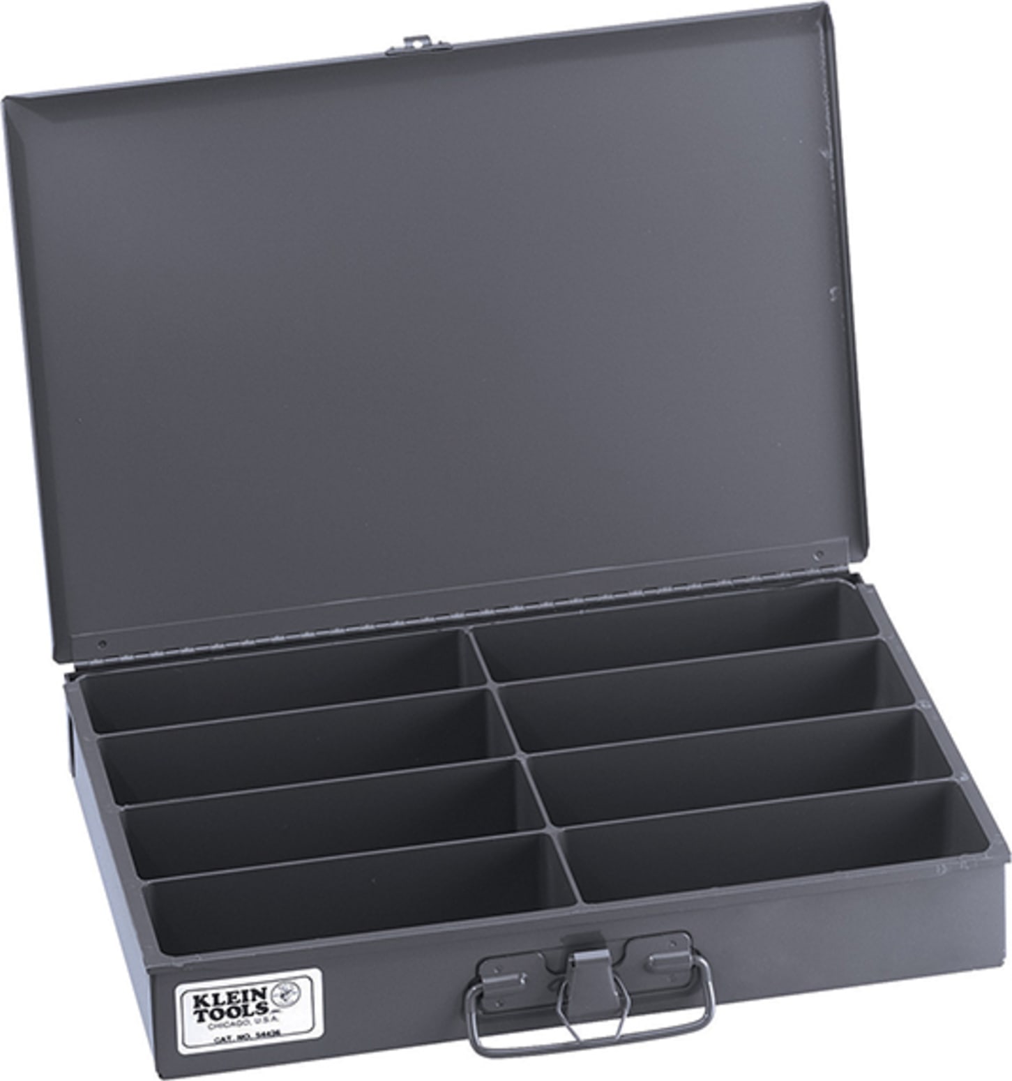 Klein Tools 54436 Mid-Size 8-Compartment Storage Box