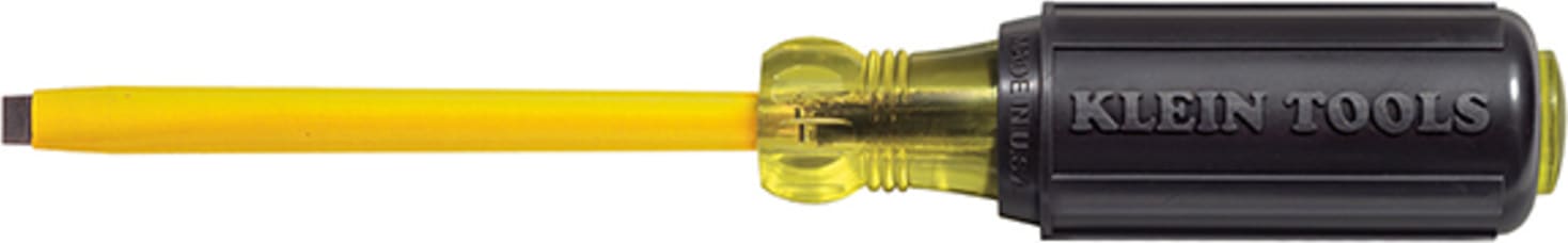 Klein Tools 620-3 Coated 3/16" (5 mm) Cabinet-Tip Screwdriver 3" (76 mm)