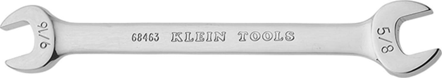 Klein Tools 68462 Open-End Wrench - 1/2", 9/16" Ends