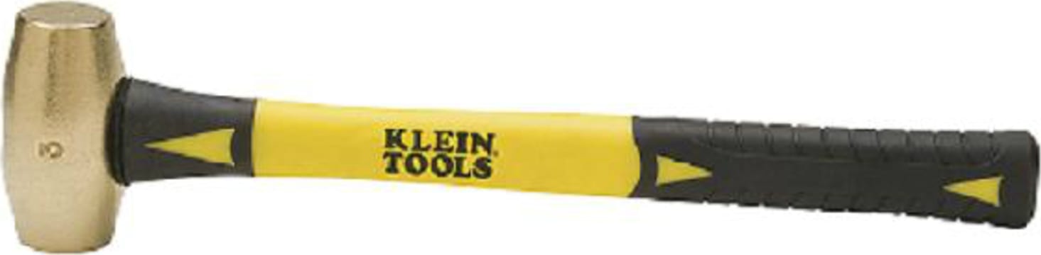 Klein Tools 819-03 Non-Sparking Hammer, 3 lbs. (1.4 kg)