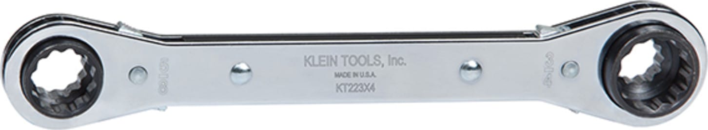 Klein Tools KT223X4 Lineman's Ratcheting 4-in-1 Box Wrench