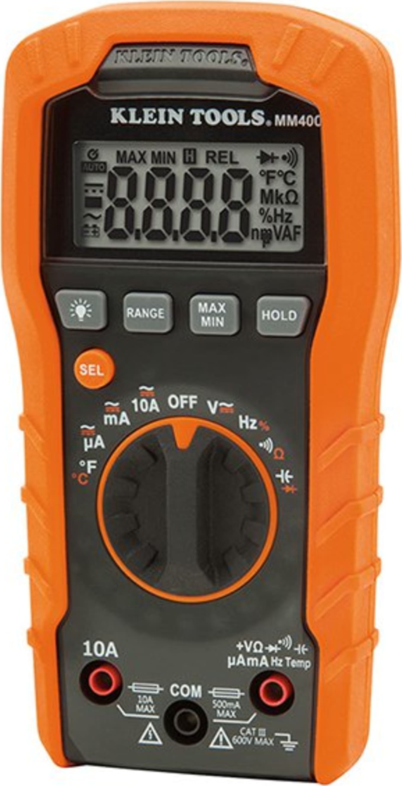 Klein Tools MM400 Digital Multimeter, Auto-Ranging, 600V