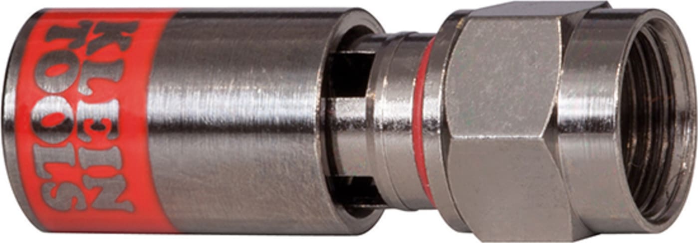 Klein Tools VDV812-618 Universal F Compression Connector - RG59 (50-Pack)