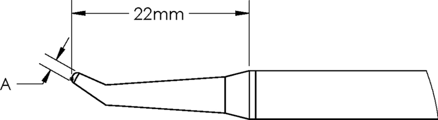 Metcal GT Cartridge - Bent - 22 mm