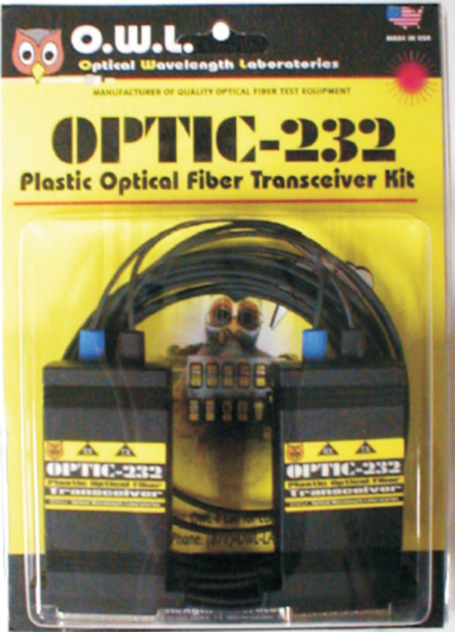 OWL KIT-O232 Optic 232 Series Plastic Optical Fiber (POF) Transceiver Kit