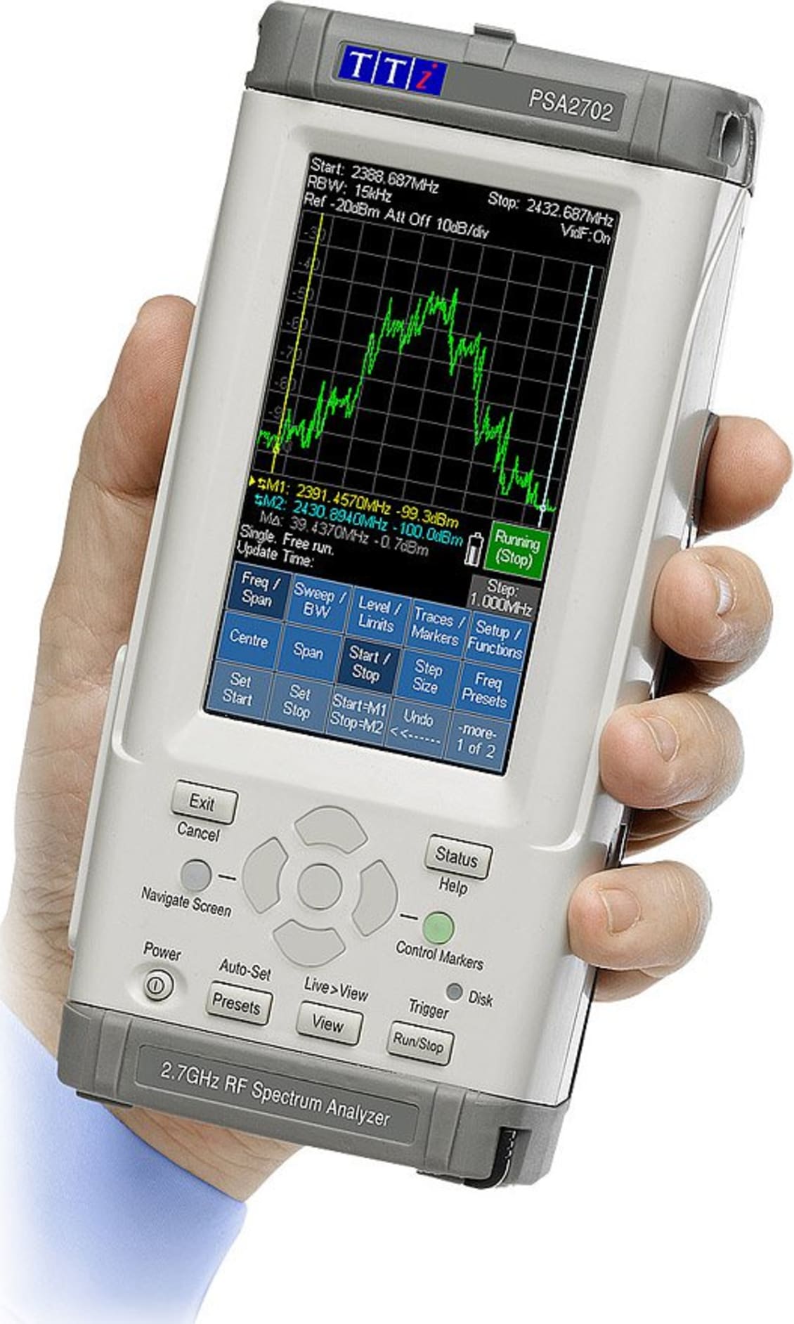 TTi PSA2702 Handheld 2.7GHz Spectrum Analyser