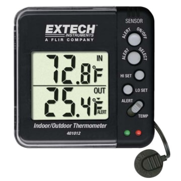 Extech 401012 Temperature Indoor/Outdoor Alarm