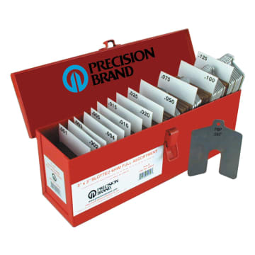 PRECISION BRAND Decimal Slotted Shim Refill Packages Stainless 300 0.025 x 4 x 4 42445 0.00075 PRECISION BRAND Decimal Slotted Shim Refill Packages Stainless 300 0.025 x 4 x 4 42445 0.00075