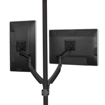 Chief K1P220B - Kontour™ K1P Dynamic Pole Mount, 2 Monitors, Black