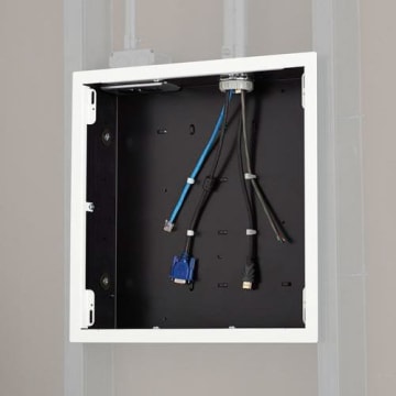 Chief PAC526FW - Large In-Wall Storage Box With White Flange