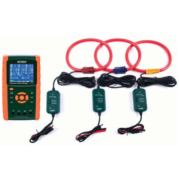 Extech PQ3450-12 1200A 3-Phase Power Analyzer and Data Logger Kit FLIR Systems Extech PQ3450-12 1200A 3-Phase Power Analyzer and Data Logger Kit FLIR Systems
