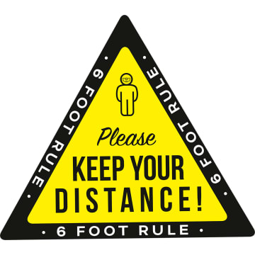 SocDist Floor Triangle