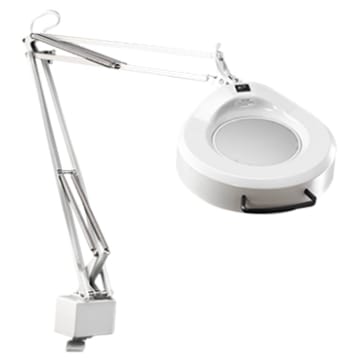 Luxo Corporation Magnifier Lights - Magnifier Lamp, Light Grey