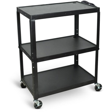 Luxor L330 - Classroom Whiteboard Stand with Storage Bins, 2.5ft x 3ft