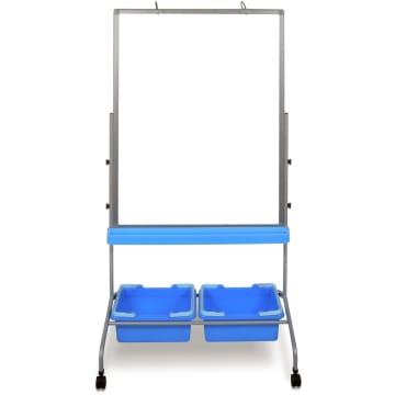 Luxor Mobile Double Sided Magnetic Whiteboard, 30W x 40H