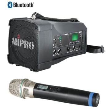 MIPRO MA-100D Megafono wireless personale compatto a due canali 50/85W