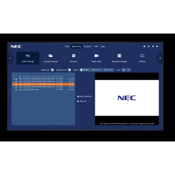 NEC V984Q-MPI - 98 Professional Display w/ SoC MediaPlayer u0026 CMS