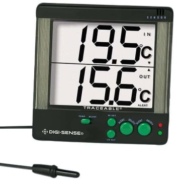 Digi Sense 90000-75 Traceable Indoor/Outdoor Digital Thermometer NIST