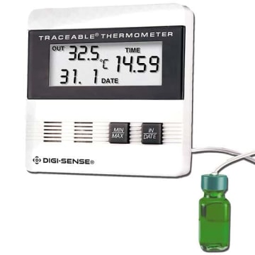 Digi Sense 90000-75 Traceable Indoor/Outdoor Digital Thermometer NIST