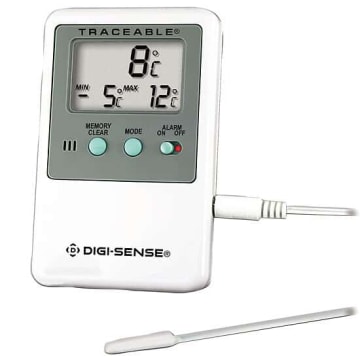 Traceable WD-94460-71 Min/Max Thermometer w 5 mL Bottle Probe, NIST