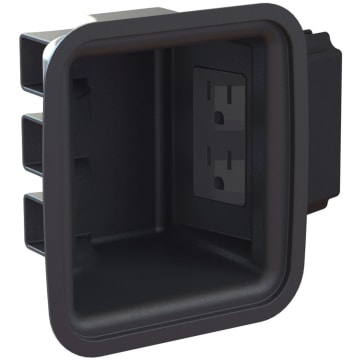Peerless ACCXT400 - Recessed Power Outlet w/ Low Voltage In-Wall Cable  Routing