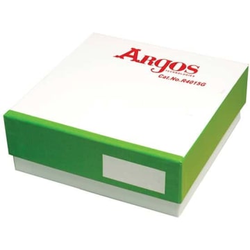 Argos Technologies PolarSafe Cardboard Freezer Box, 5-1/4 x 5-1/4 x 1, with 196-Place Divider for PCR Tubes | Cole-Parmer