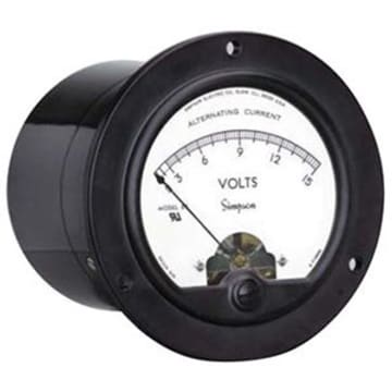 Simpson Electric Panel Meter 25A 0-1 Dcma 3.5 Ul Rnd Model 4610 Simpson Electric Panel Meter 25A 0-1 Dcma 3.5 Ul Rnd Model 4610