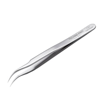 Stainless Steel Tweezers Curved Tip