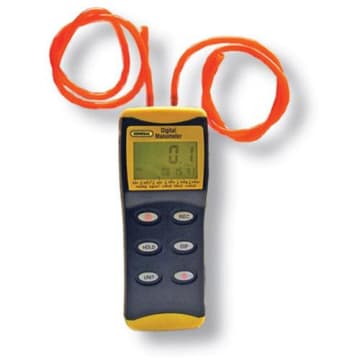 General Tools DM8252RS Hi Resolution Digital Manometer With 4 Rubber Stoppers General Tools & Instruments 
