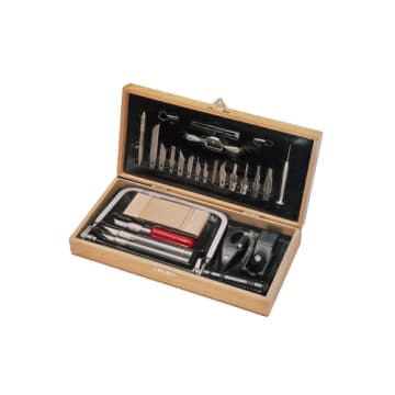 Vintage X-ACTO Deluxe Craft Tool Set, Knife Set in Original Wood Box
