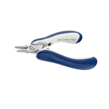 Lindstrom 7490 Supreme Series ESD-Safe Small Flat Nose Pliers with Smooth,  Gripping Jaw & Synthetic Handles, 5.77 OAL