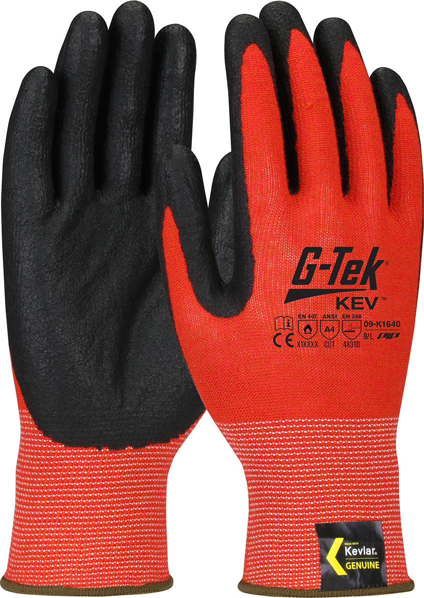 G-Tek Nitrile Coated Nylon Gloves, Coated Work Gloves